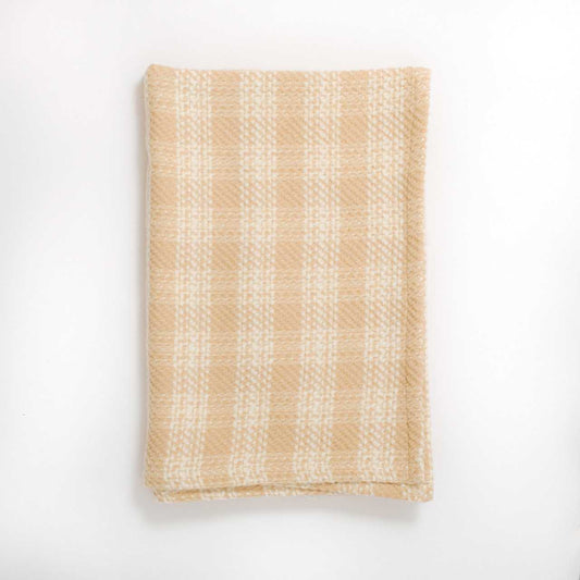 Japanese Organic Cotton Quarter-size Blanket (check weave)